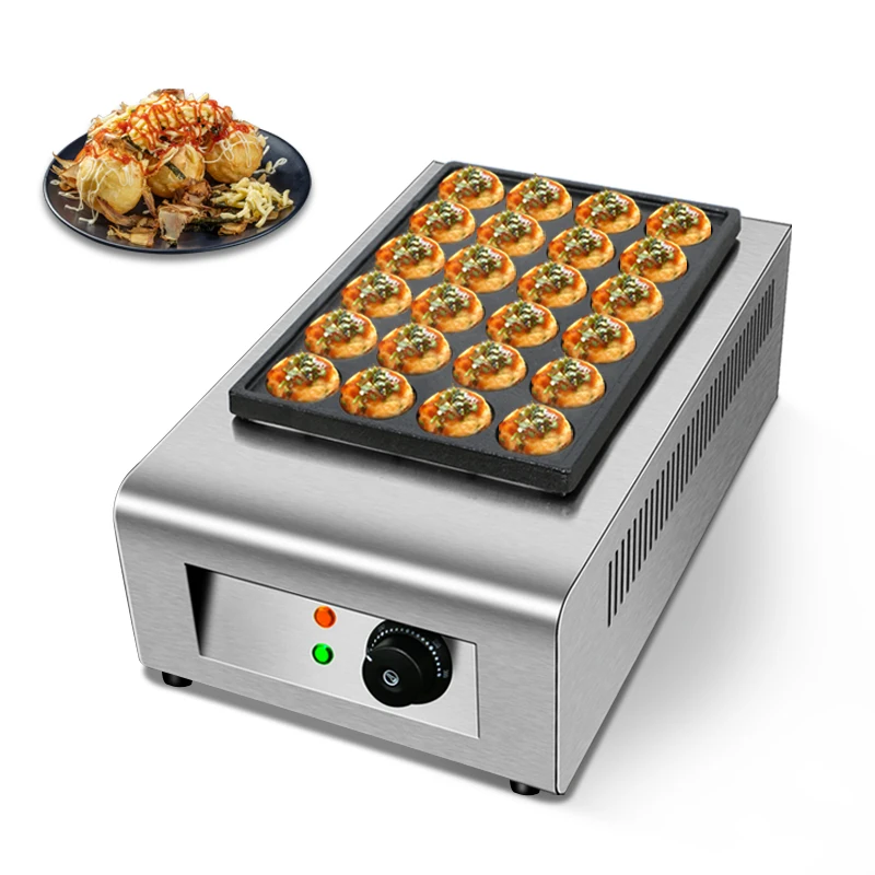 Takoyaki Grill Plate - 상업용 대형 전기 타코야끼 볼 그릴