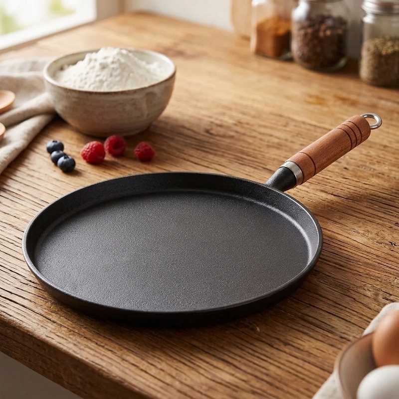 Egg Waffle Pan - 20/23/26cm 무코팅 무스틱 프라이팬, 계란 팬케이크