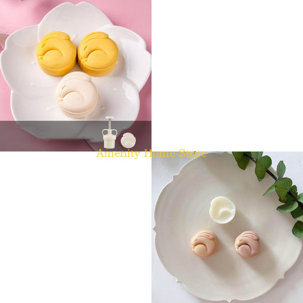 Bunny Cake Mold - F26C Mooncake 금형 중추절 토끼 패턴