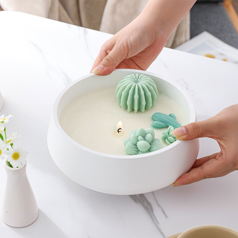 Potsticker Mold - 반구형 시멘트 양초 그릇 금형 DIY
