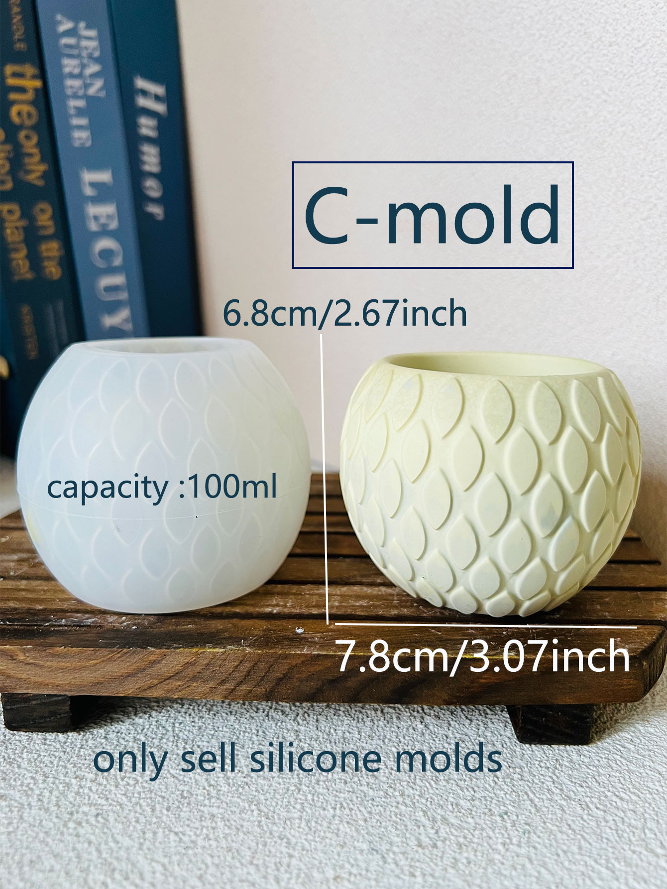 물고기 체중계 패턴 시멘트 양초 컵 몰드 콘크리트 화분 - Potsticker Mold 리뷰 및 가격