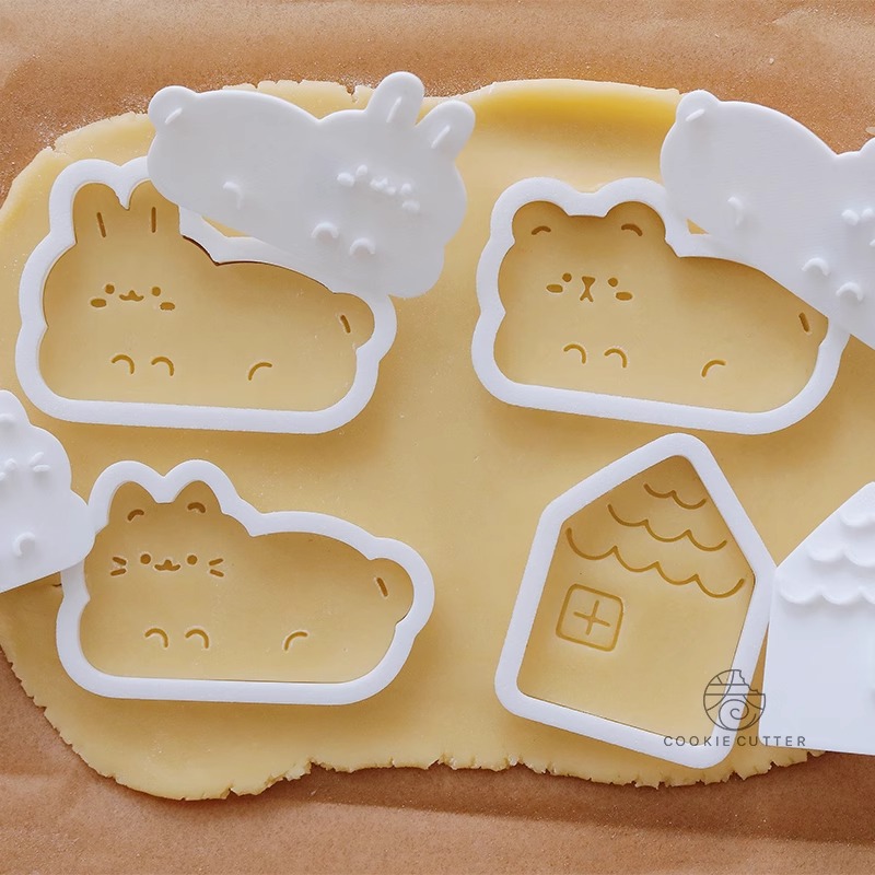 만화 동물 쿠키 커터 동물 귀여운 고양이 토끼 곰 비스 - Bunny Cake Mold 리뷰 및 가격